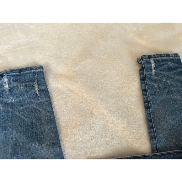 Madewell 27 9” High Rose skinny distressed with holes blue jeans - Picture 3 of 10